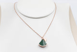 Stg Silver Rose Gold Plate Necklace 42 to 45cm