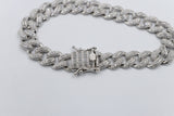 Stg Silver Bracelet with CZs IRA25