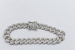 Stg Silver Bracelet with CZs IRA25