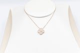 Stg Silver rose Gold Plate  Necklace with Motif IRA07