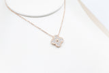 Stg Silver rose Gold Plate  Necklace with Motif IRA07