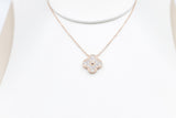 Stg Silver rose Gold Plate  Necklace with Motif IRA07