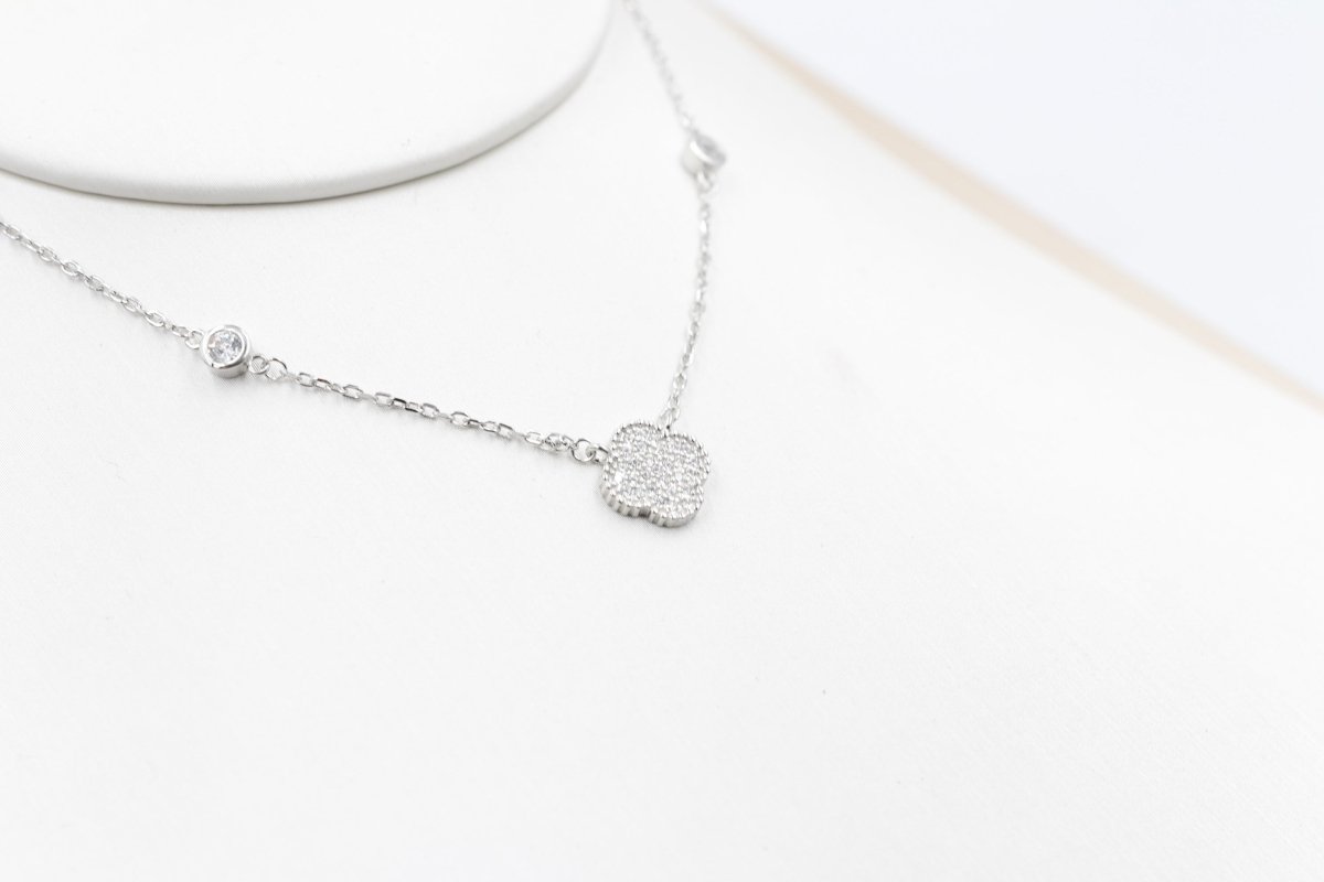 Stg Silver Necklace and Earring set with Motif IRA05