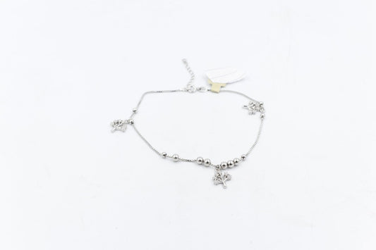 Stg Silver Anklet 25 to 29cm IRA2