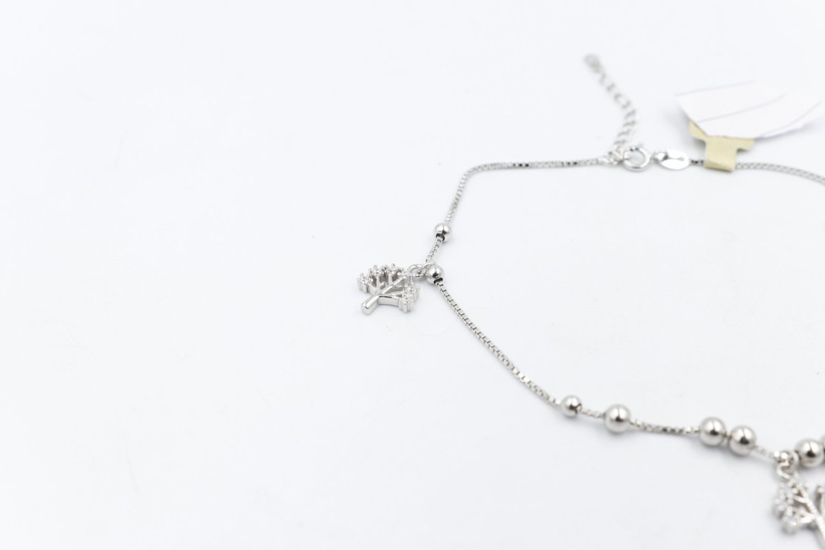 Stg Silver Anklet 25 to 29cm IRA2