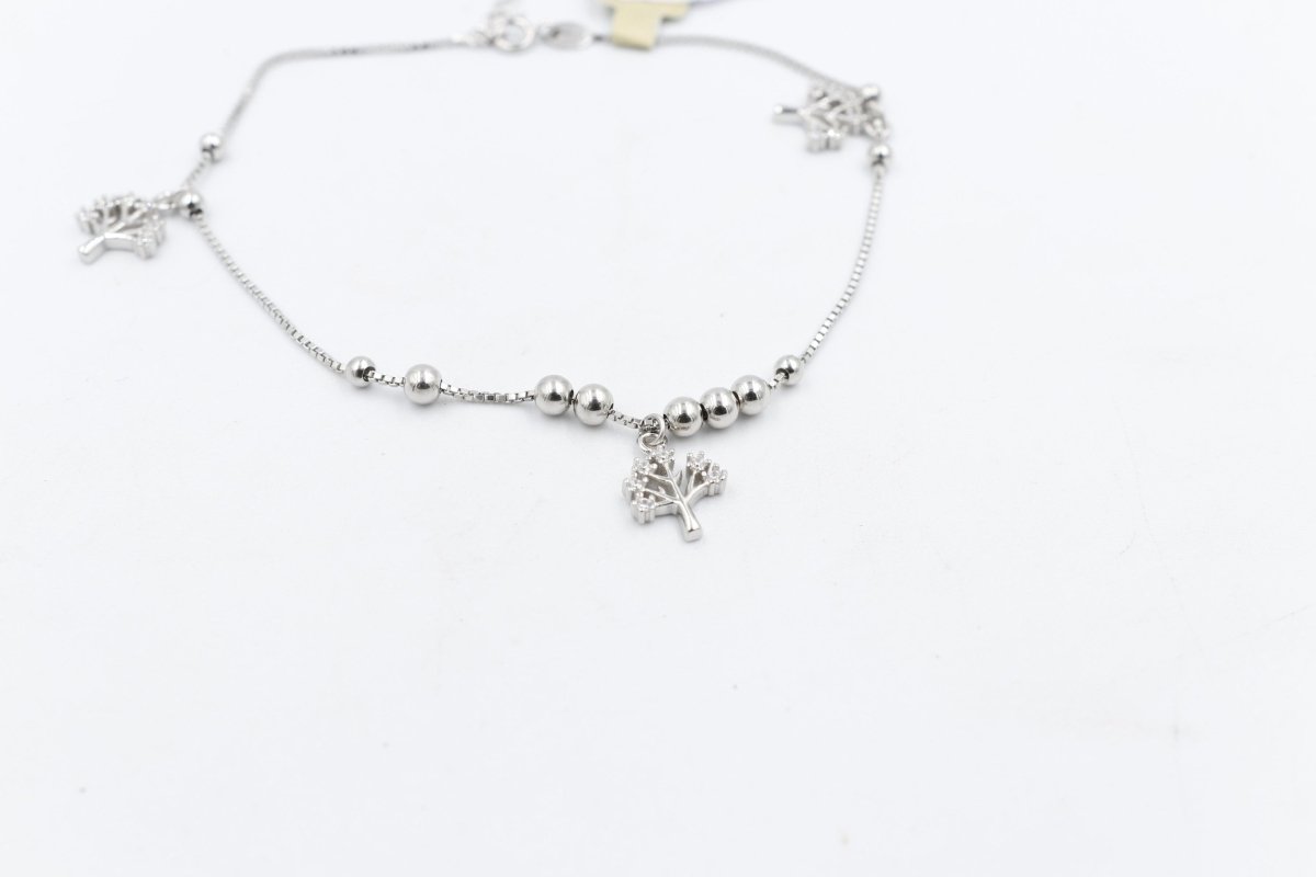 Stg Silver Anklet 25 to 29cm IRA2