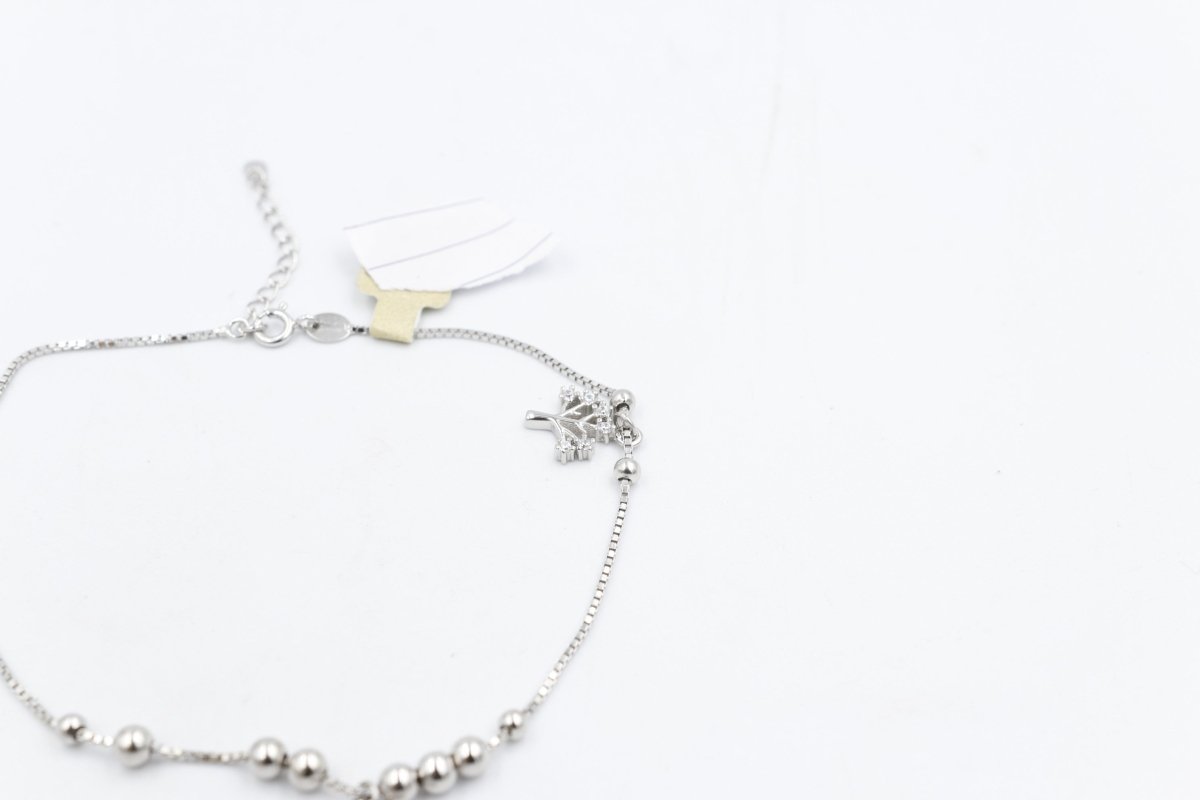 Stg Silver Anklet 25 to 29cm IRA2