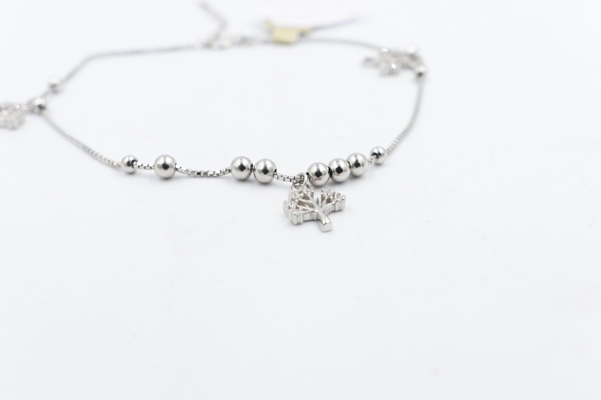 Stg Silver Anklet 25 to 29cm IRA2