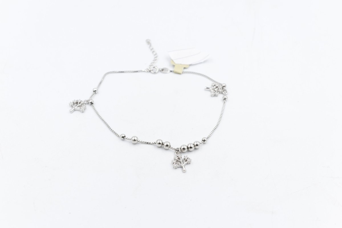 Stg Silver Anklet 25 to 29cm IRA2