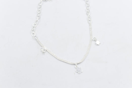 Stg Silver Anklet 25 to 29cm IRA41