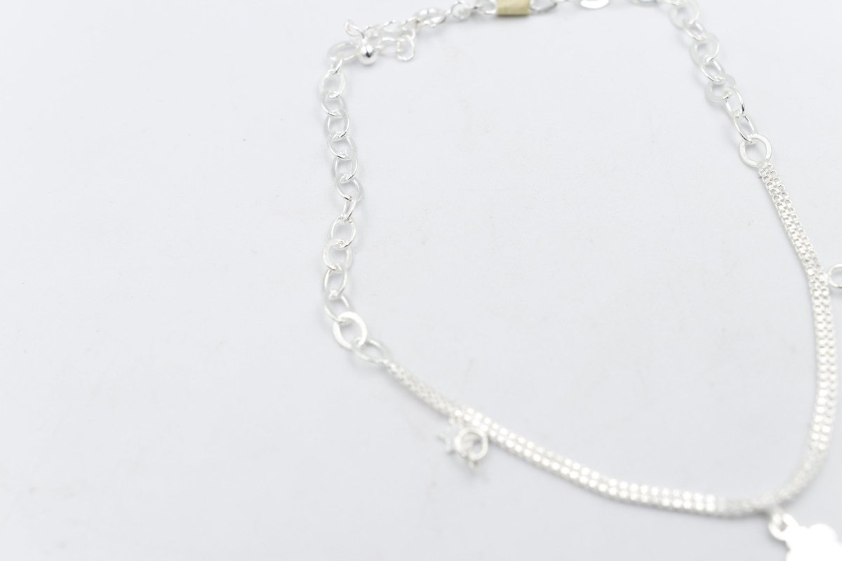 Stg Silver Anklet 25 to 29cm IRA41