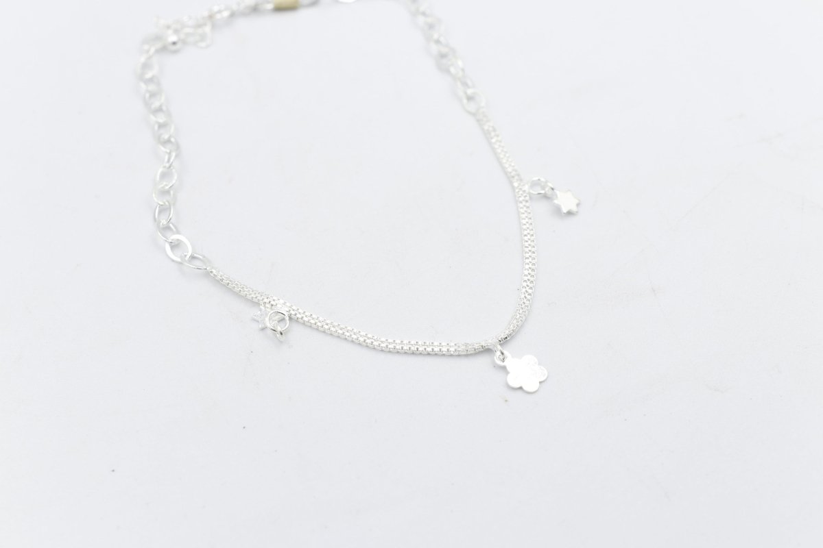 Stg Silver Anklet 25 to 29cm IRA41