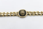 Guess Gold Tone Lion Coin Bracelet  - JUMB04001JWYGBKL