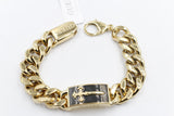 Guess Gold one Shield Tag Bracelet JUMB04022JWSTBKL