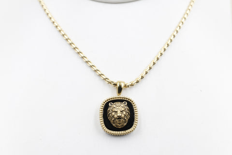 Guess Lion Charm Necklace 53cm JUMN04002JWYGBKT