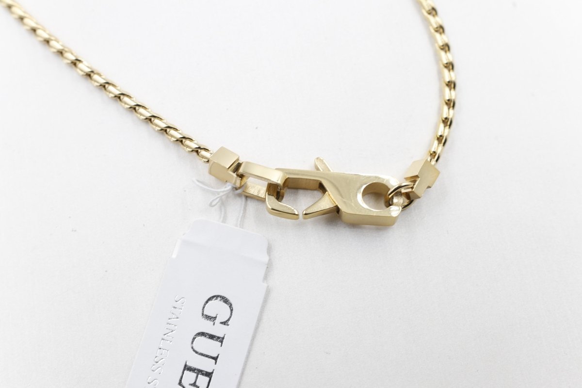 Guess Lion Charm Necklace 53cm JUMN04002JWYGBKT