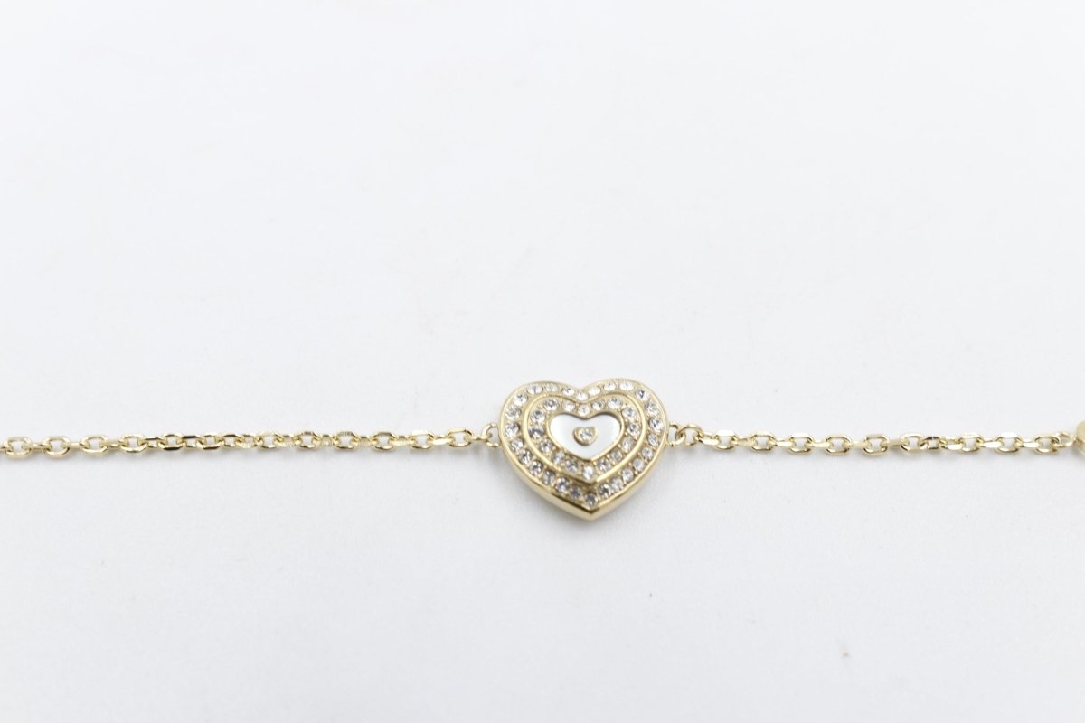 Guess Mini Heart Gold Tone Bracelet JUBB04027JWYGWHL