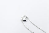 Guess Mini Heart Silver Tone Bracelet JUBB04031JWRHL