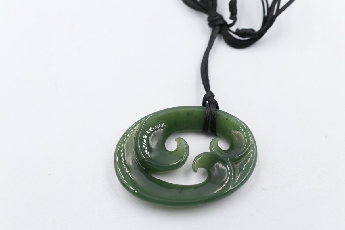 New Zealand Greenstone Triple Koru