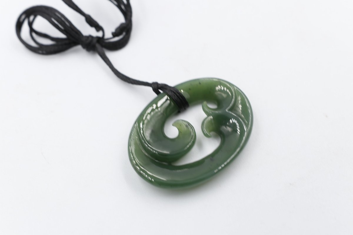 New Zealand Greenstone Triple Koru