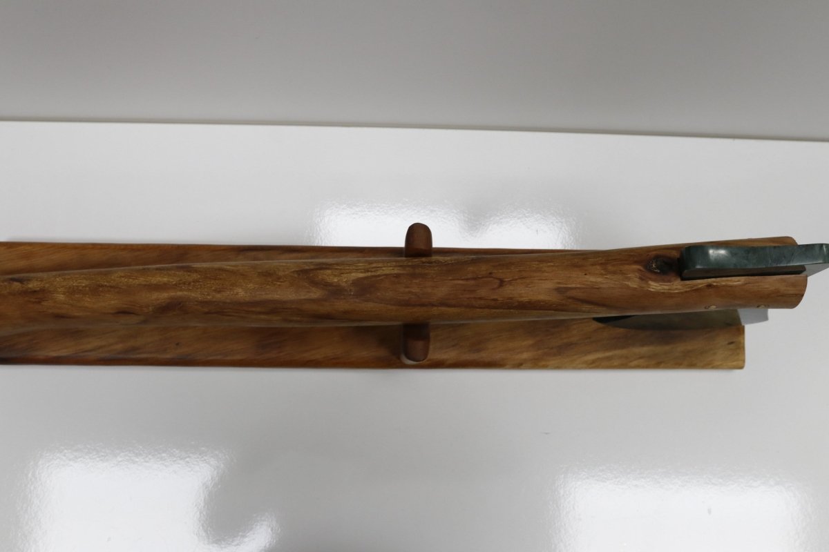 New Zealand Wood and Serpentine Stone Axe HBS03