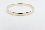 9ct Gold Solid bangle 6.5mm wide SYB27