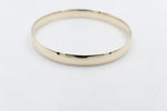 9ct Gold Solid bangle 6.6mm wide SYB13
