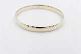 9ct Gold Solid bangle 6.6mm wide SYB13