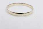 9ct Gold Solid bangle 7.4mm wide SYB29