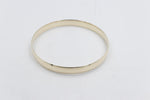 9ct Gold Solid bangle 7.4mm wide SYB29