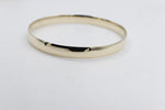 9ct Gold Solid bangle 7.4mm wide SYB29