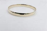 9ct Gold Solid bangle 7.4mm wide SYB29