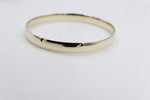 9ct Gold Solid bangle 6.6mm wide SYB13
