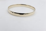 9ct Gold Solid bangle 6.6mm wide SYB13