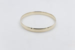 9ct Gold Solid bangle 7.4mm wide SYB29