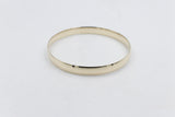 9ct Gold Solid bangle 6.6mm wide SYB13