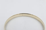 9ct Gold Solid bangle 7.4mm wide SYB29