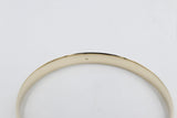 9ct Gold Solid bangle 6.6mm wide SYB13