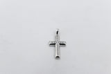 Stg Silver CZ Set Cross 40-10058-610