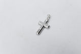 Stg Silver CZ Set Cross 40-10058-610