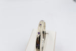 9ct Gold on Silver Bangle with amethyst