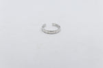 9ct White Gold Ladies Gold Toe Ring CYT196