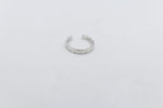 9ct White Gold Ladies Gold Toe Ring CYT196