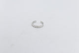 9ct White Gold Ladies Gold Toe Ring CYT196