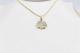 9ct Gold Solid Shamrock four Leaf Clover SJ9P0054