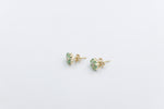 9ct Gold Genuine Emerald Cluster Earrings SJ5ET0022-EMDI