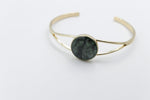 New Zealand Greenstone Gold Plated Bangle BBJ4105BG