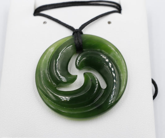 New Zealand Greenstone Koru Wheel