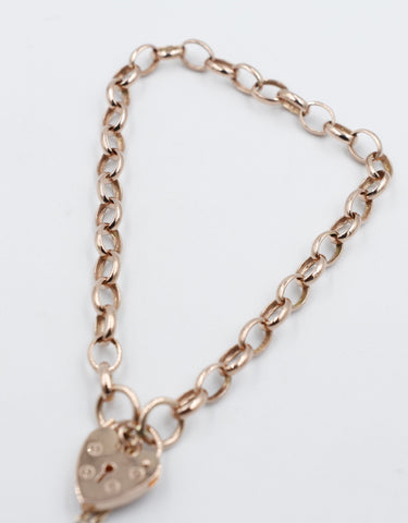 9ct Rose Gold Belcher Link Bracelet BO2RB