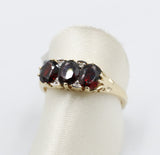9ct Gold Garnet & Diamond ring SYR7986G